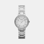 Fossil Round Silver Analog watch