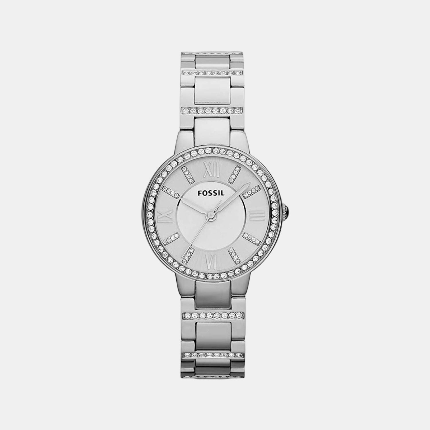 Fossil Round Silver Analog watch