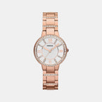 Fossil Round Silver Analog watch