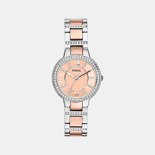 Female Rose Gold Analog Stainless Steel Watch ES3405