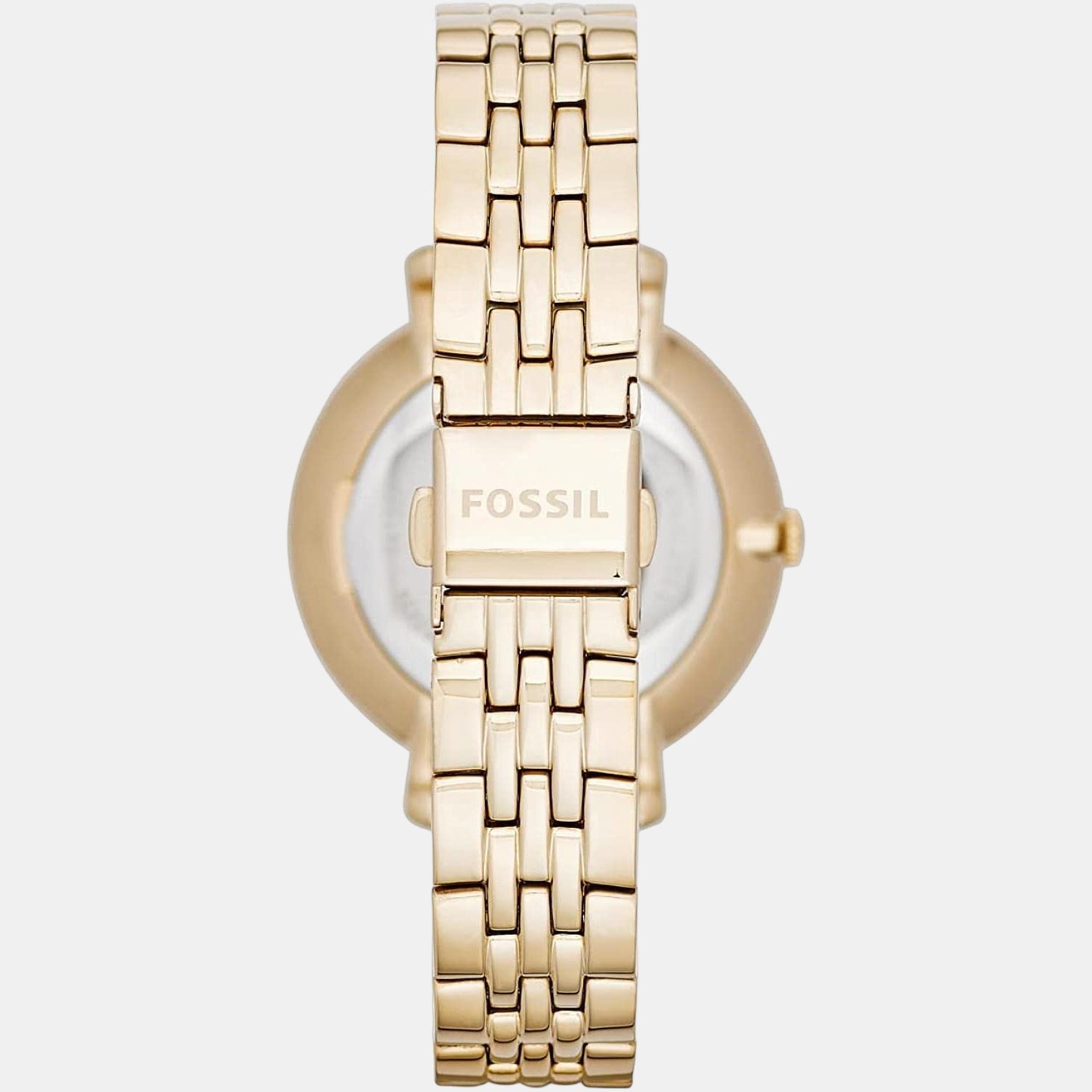 Fossil Women Round Beige watch