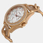 Female Beige Leather Chronograph Watch ES3466