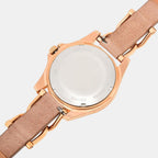 Fossil Women Round Beige watch