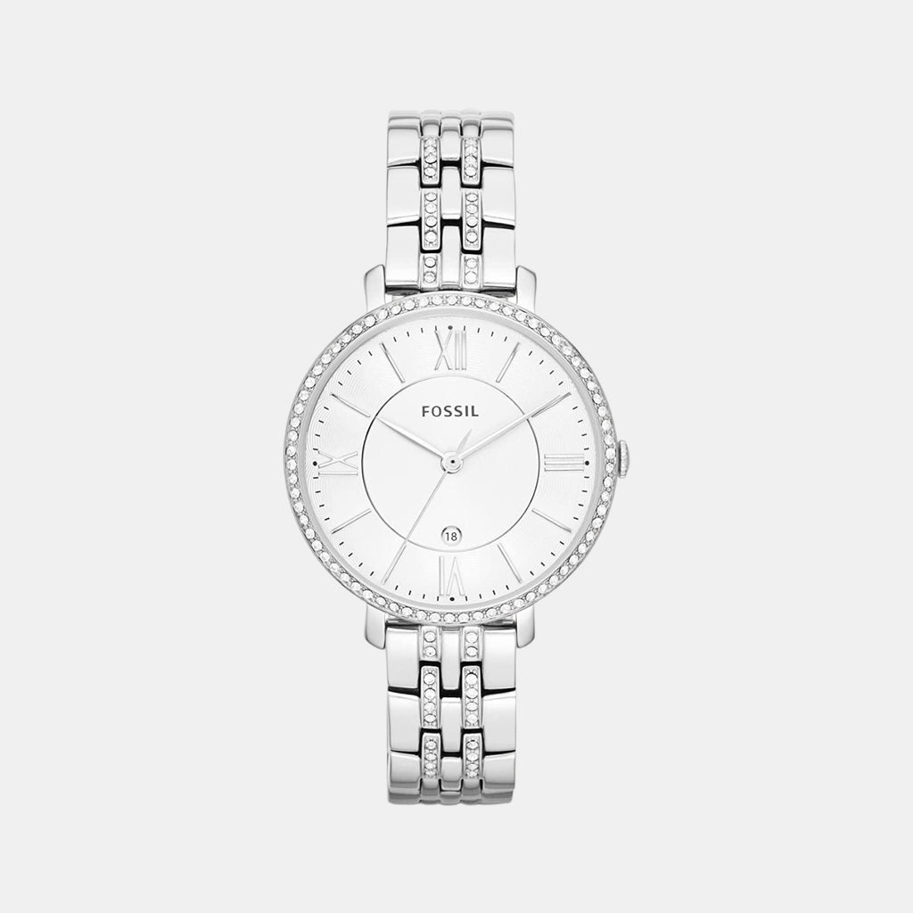 Fossil Round Silver Analog watch
