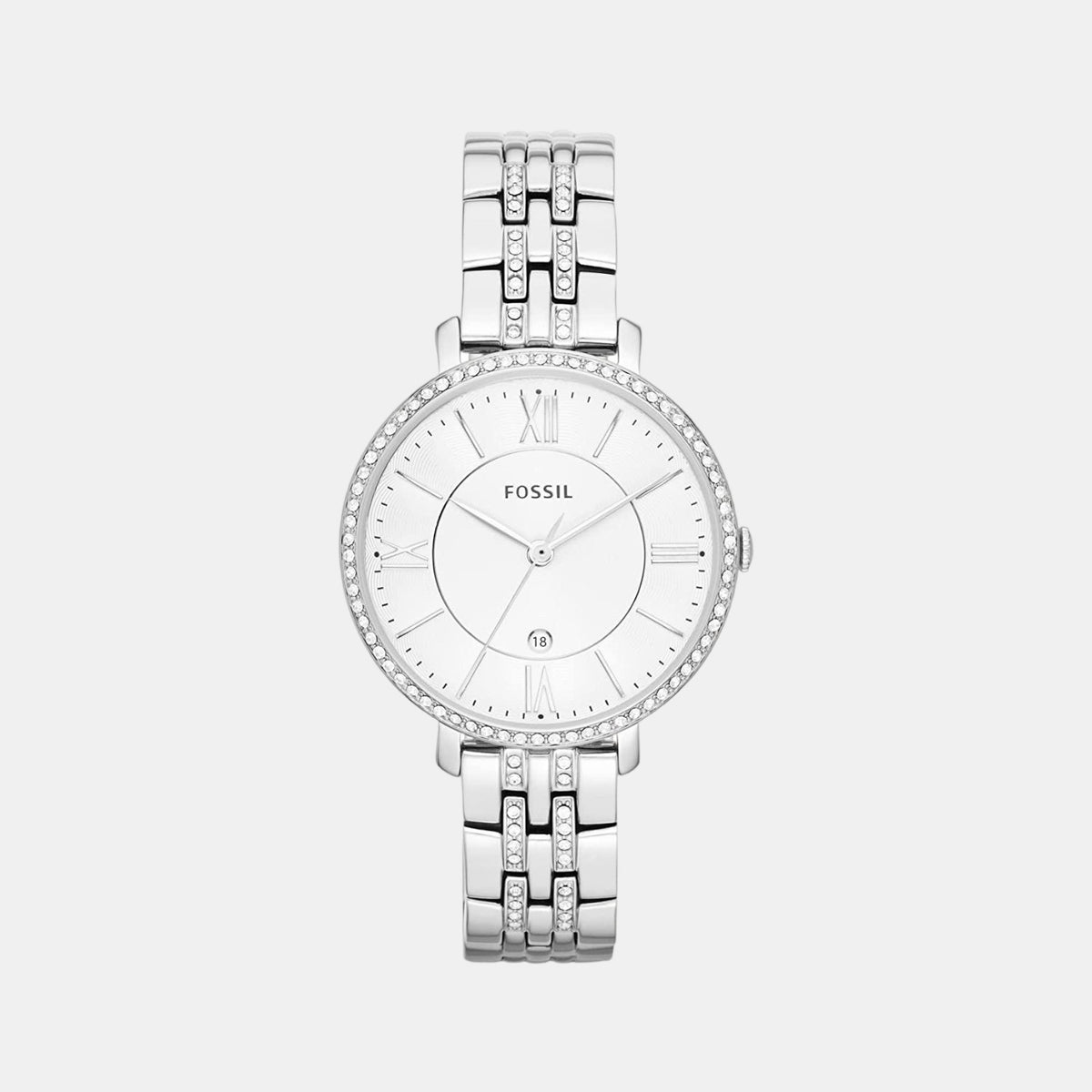 Fossil Round Silver Analog watch