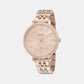 Female Rose Gold Analog Stainless Steel Watch ES3546