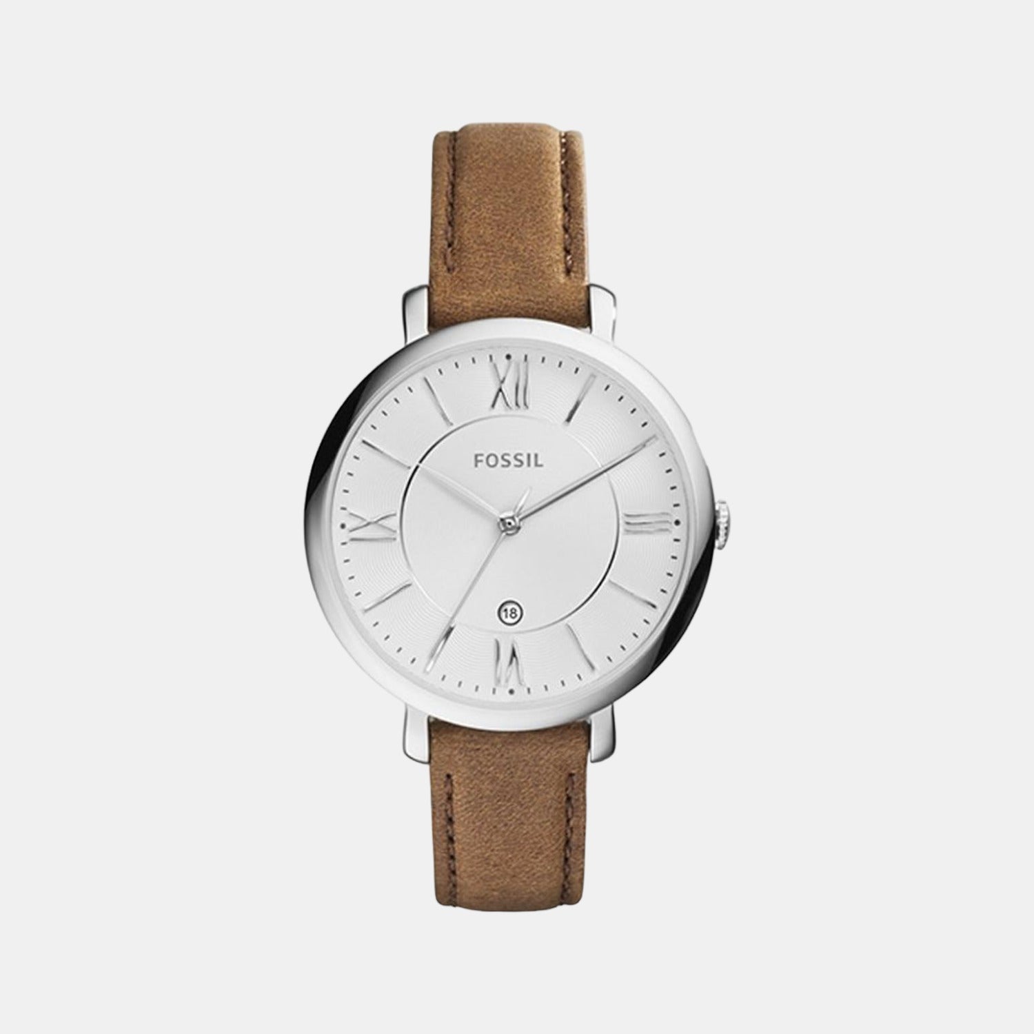 Fossil Round Silver Analog watch