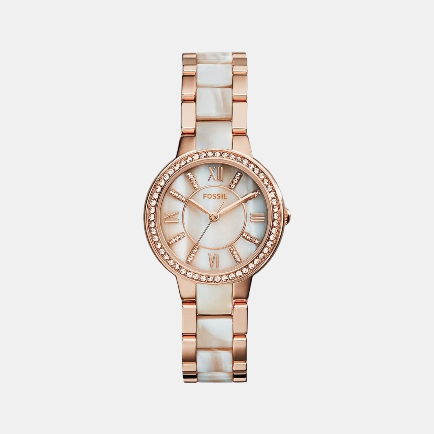 Fossil Round Mother Of Pearl Analog watch