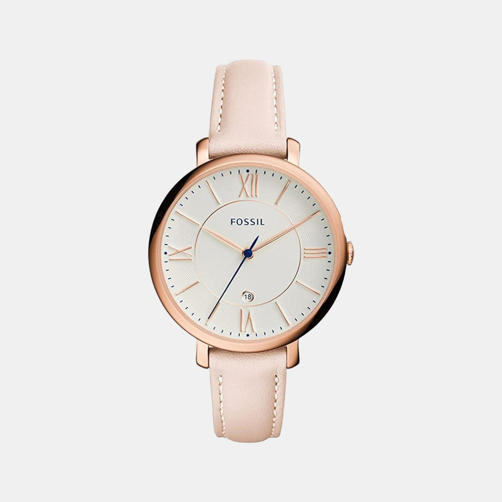 Fossil Round White Analog watch