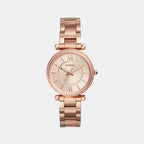 Fossil Round Rose Gold Analog watch