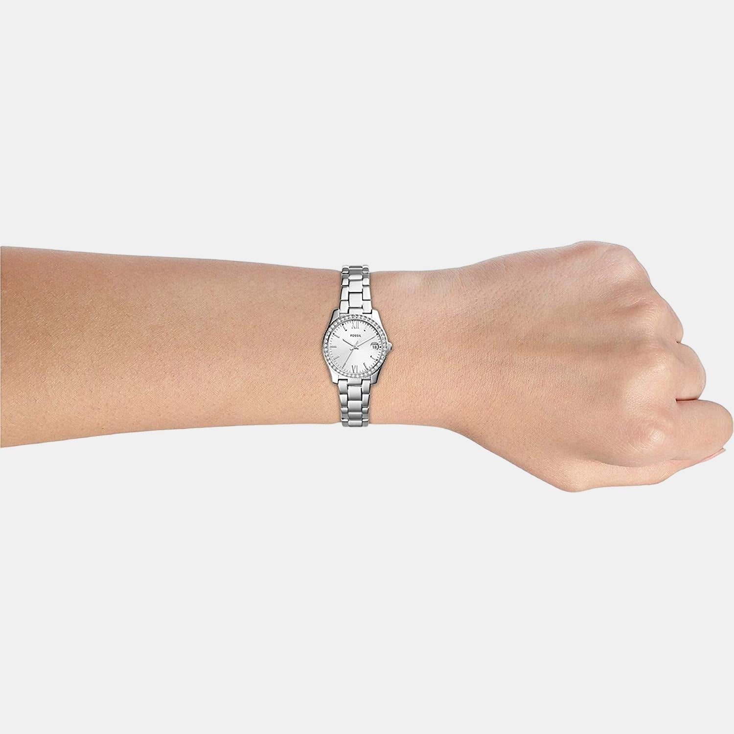 Fossil Women Round Silver watch