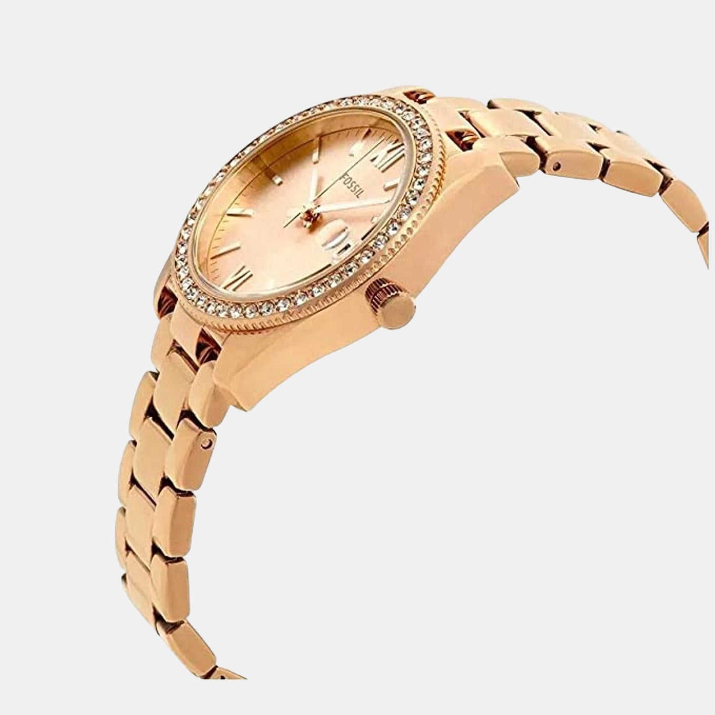 Female Rose Gold Analog Stainless Steel Watch ES4318