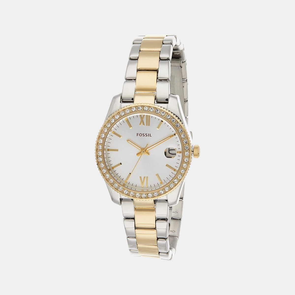 Fossil Round Silver Analog watch