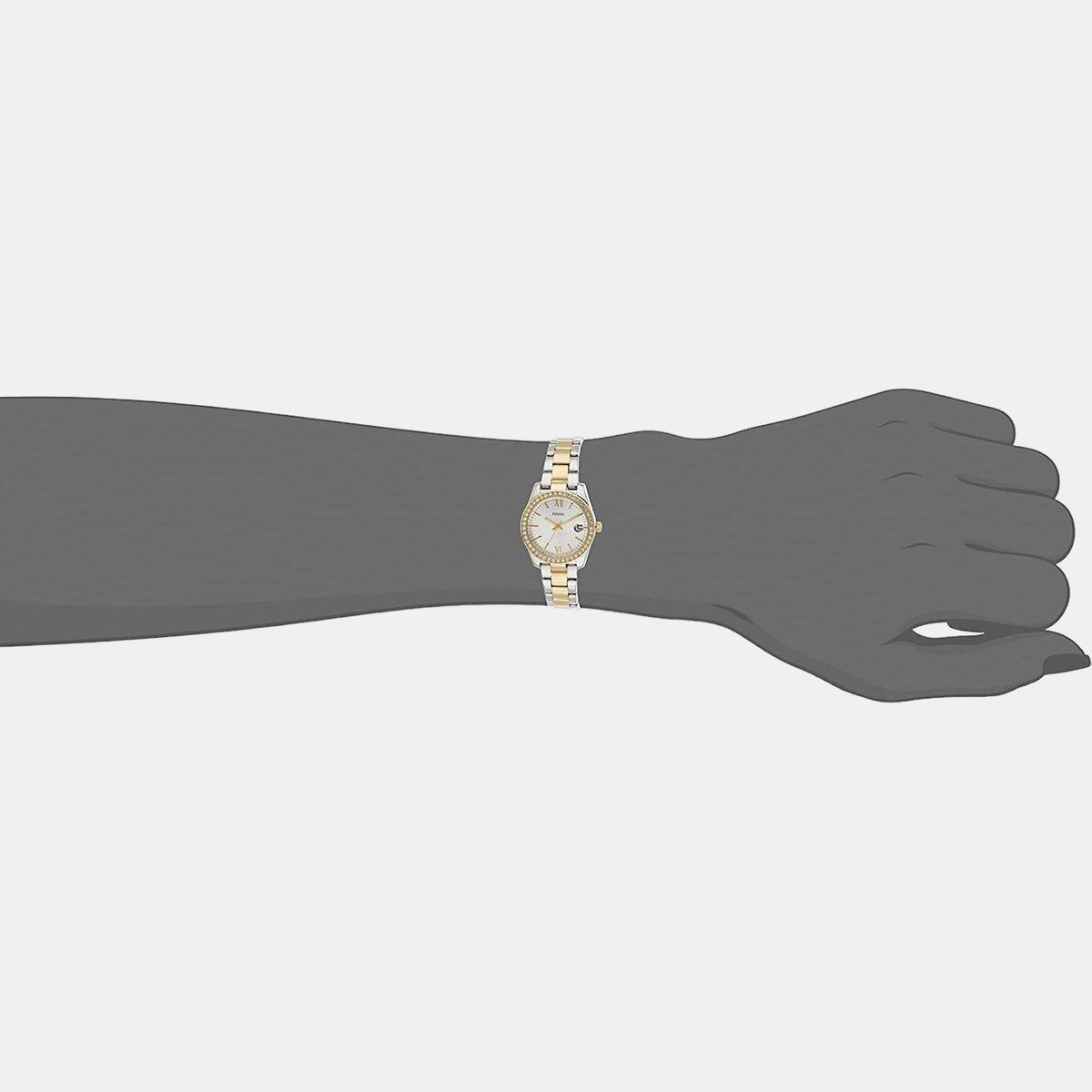 Fossil Women Round Silver watch