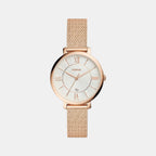 Fossil Round Silver Analog watch