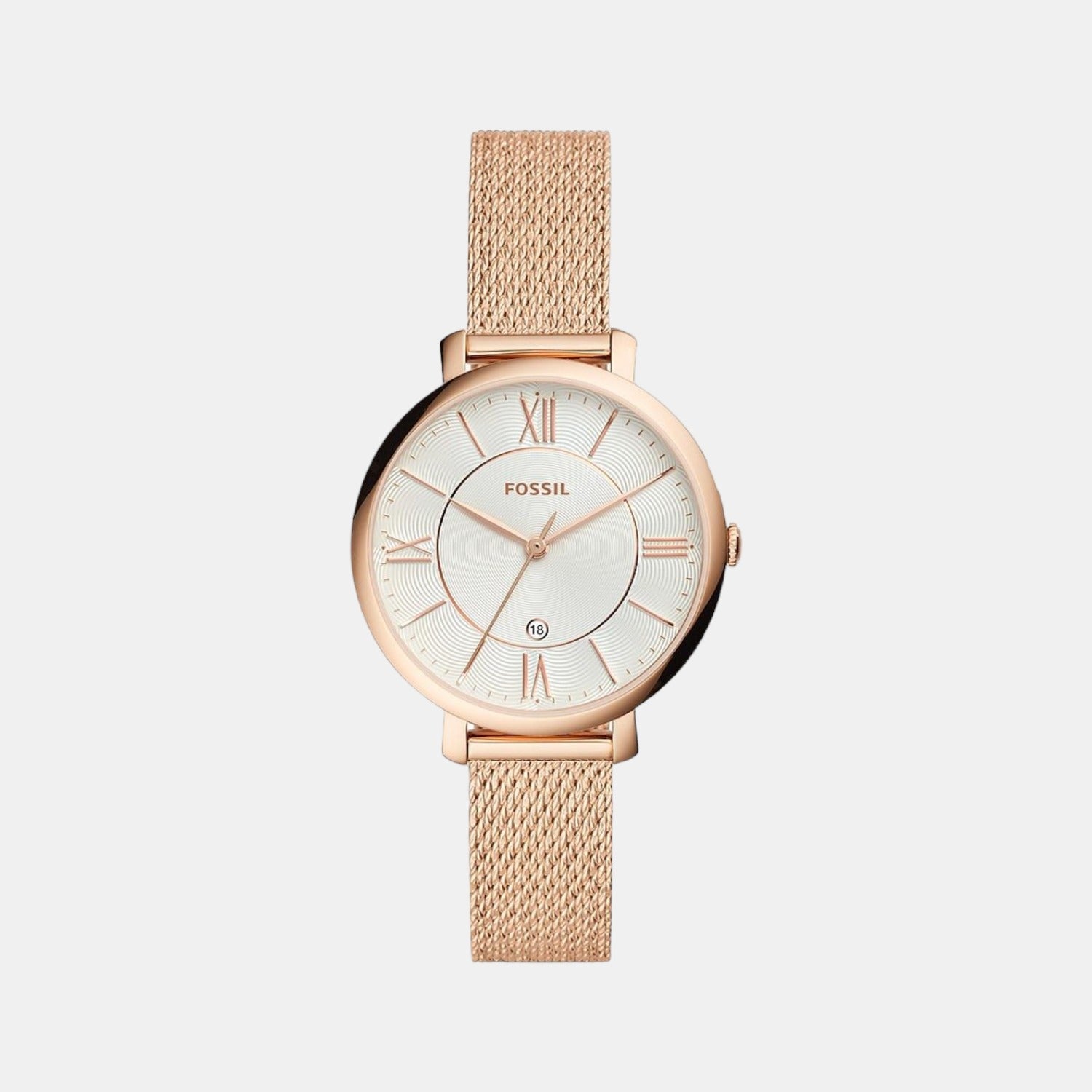 Fossil Round Silver Analog watch
