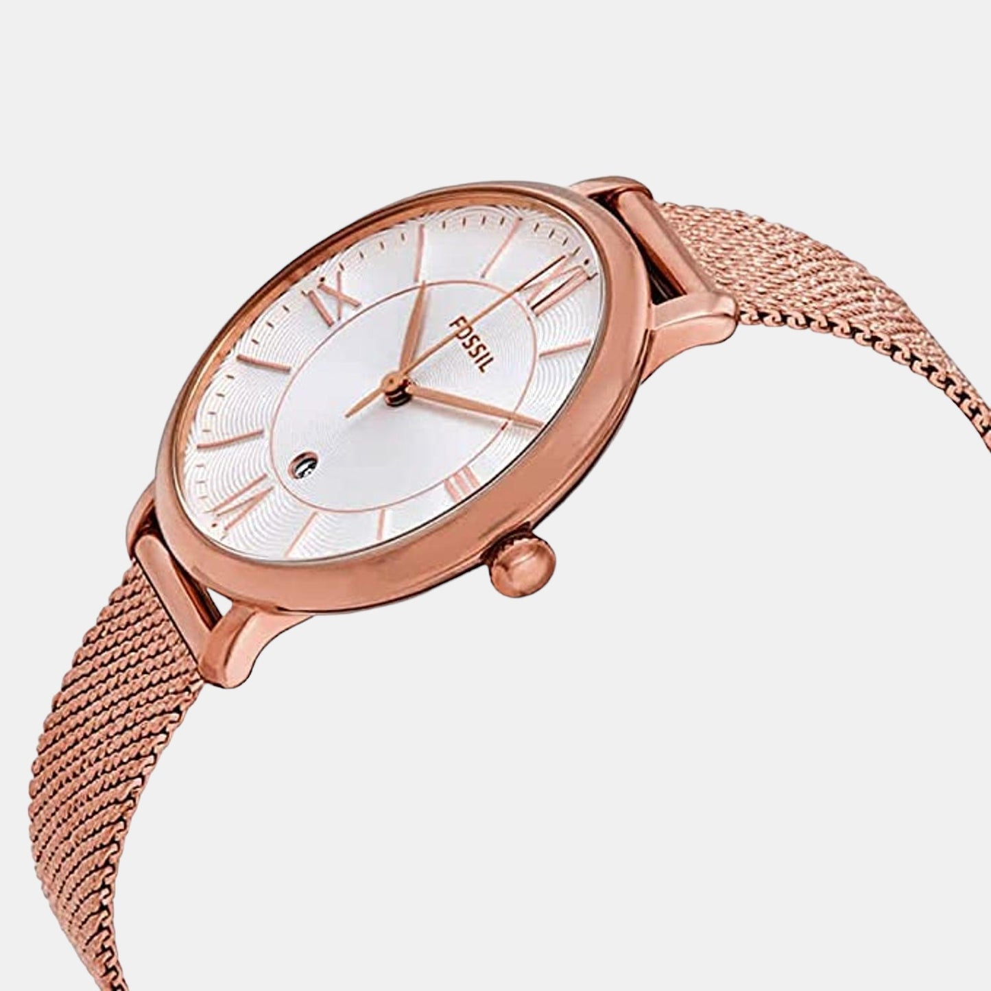 Female Rose Gold Analog Stainless Steel Watch ES4352I