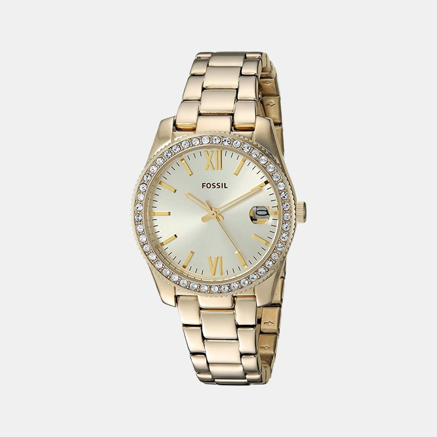 Female Gold Analog Stainless Steel Watch ES4374