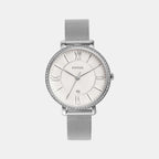 Fossil Round Silver Analog watch