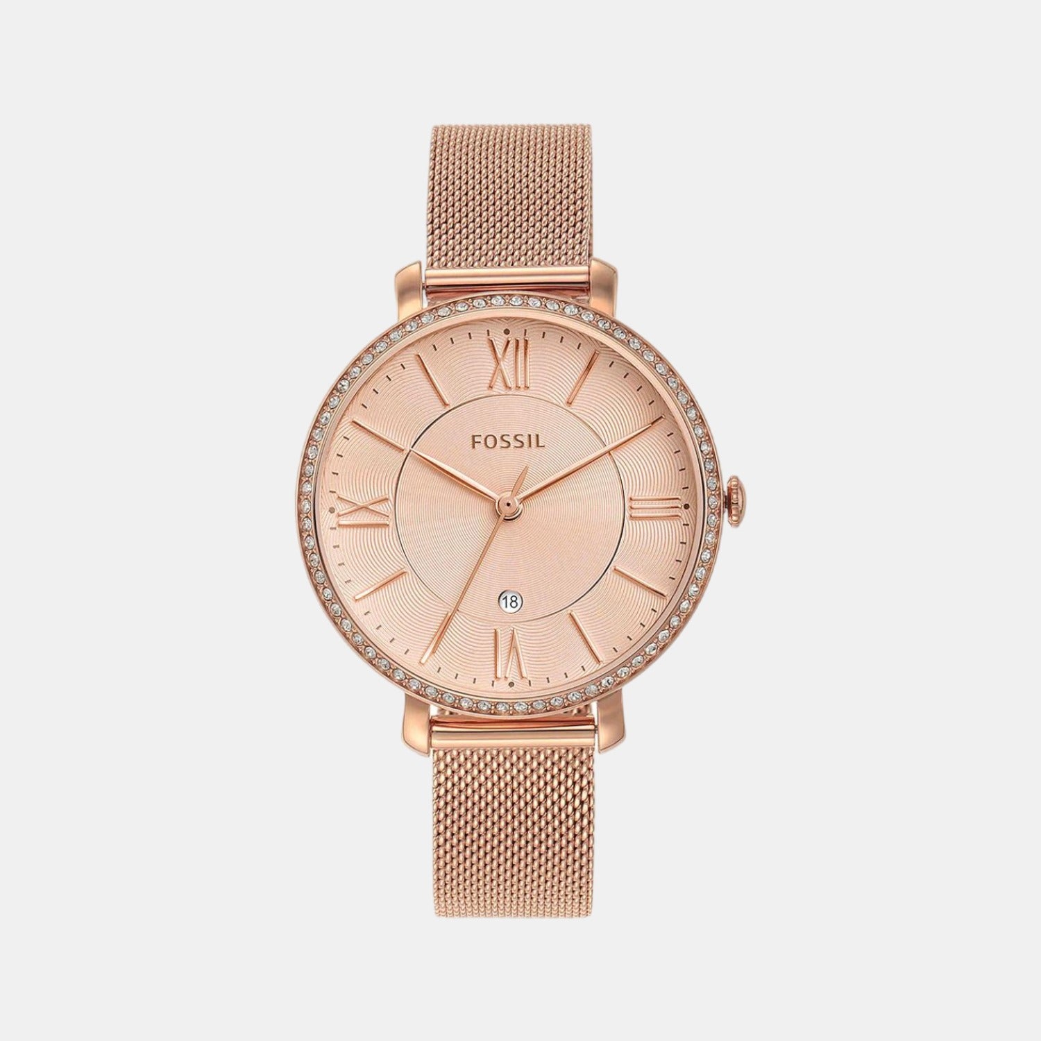 Female Rose Gold Analog Stainless Steel Watch ES4628