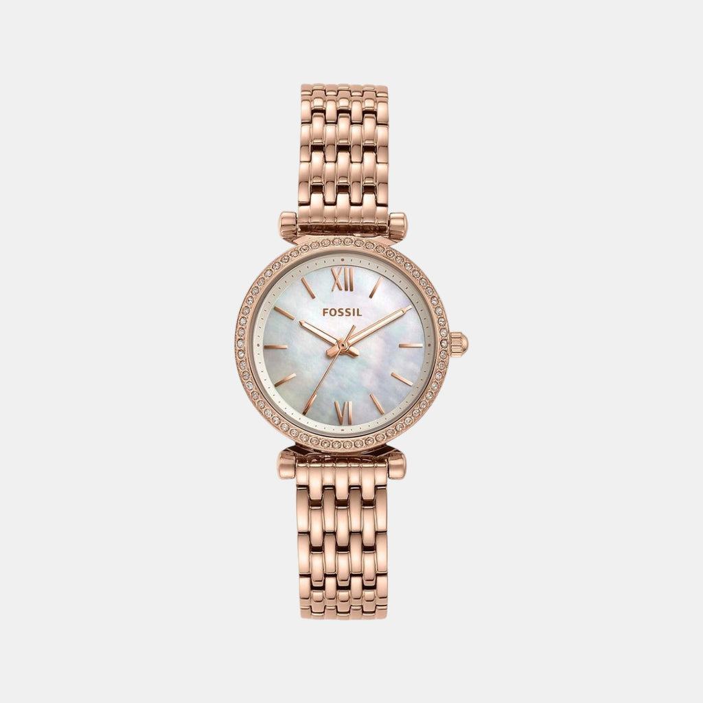 Fossil Round White Analog watch