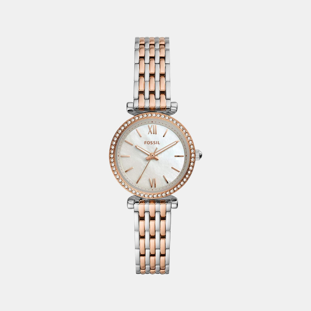 Fossil Round White Analog watch