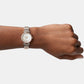 Female White Analog Stainless Steel Watch ES4649