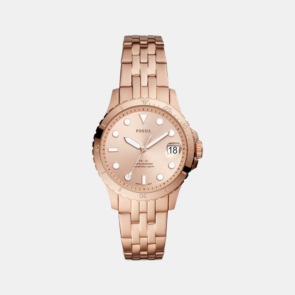 Fossil Round Rose Gold Analog watch