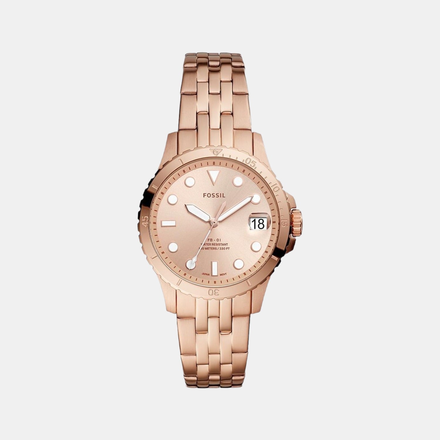 Fossil Round Rose Gold Analog watch