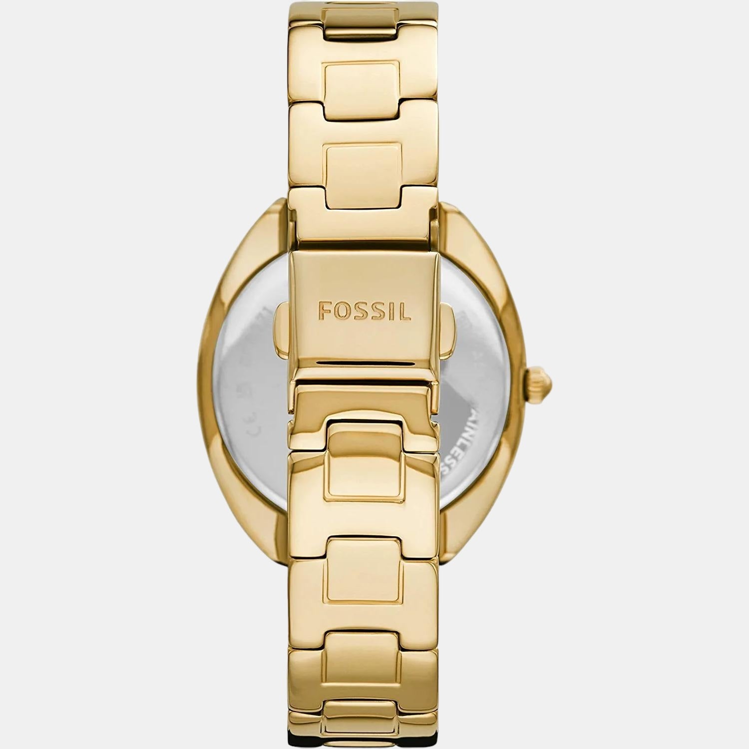 Fossil Women Round Gold watch