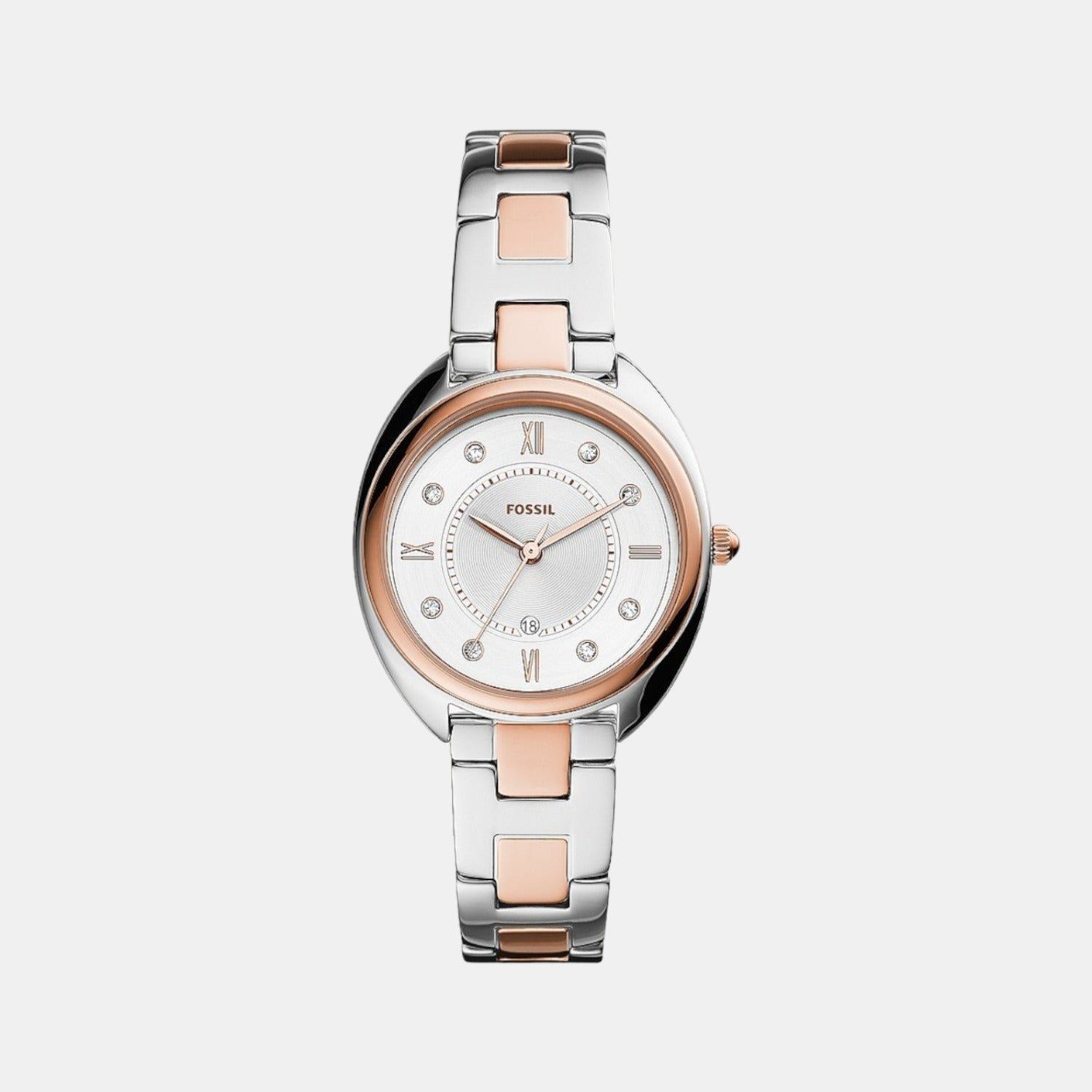 Fossil Round White Analog watch