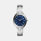 Fossil Round Blue Analog watch