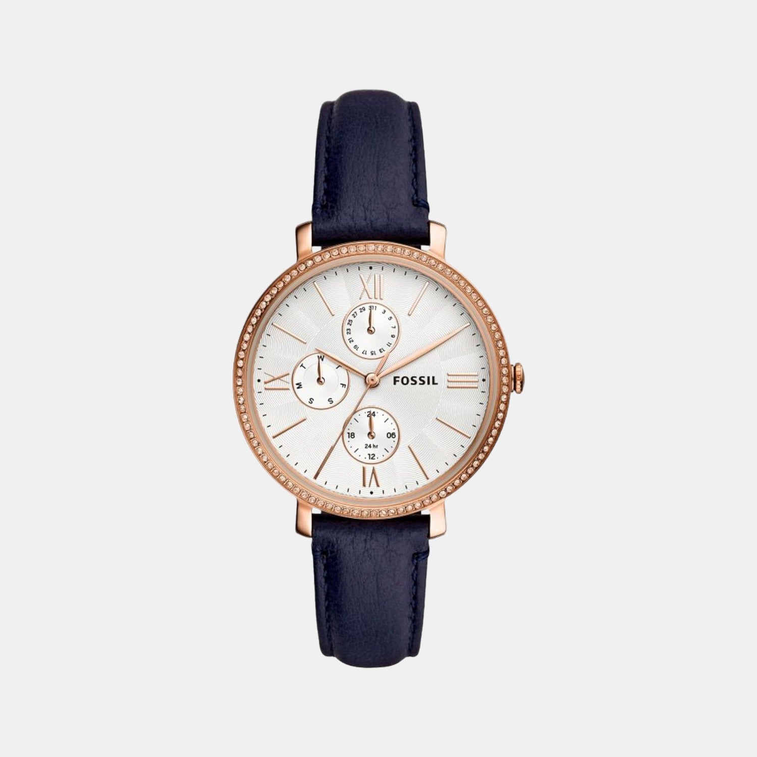 Fossil Round Silver Chronograph watch