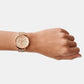 Female Rose Gold Stainless Steel Chronograph Watch ES5098