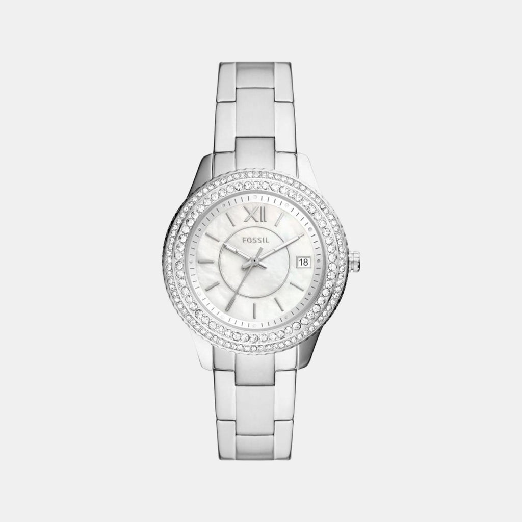 Fossil Round White Analog watch
