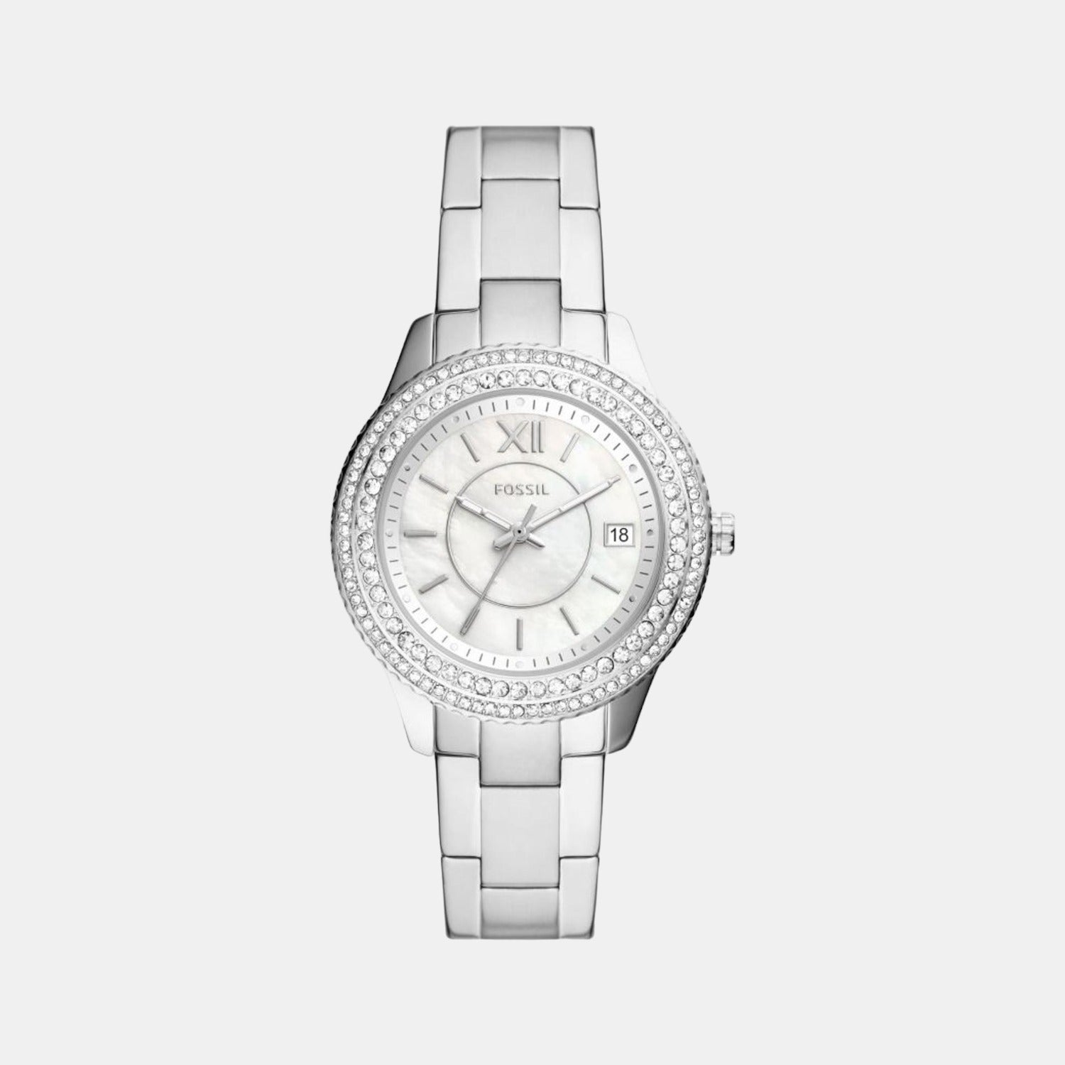 Fossil Round White Analog watch
