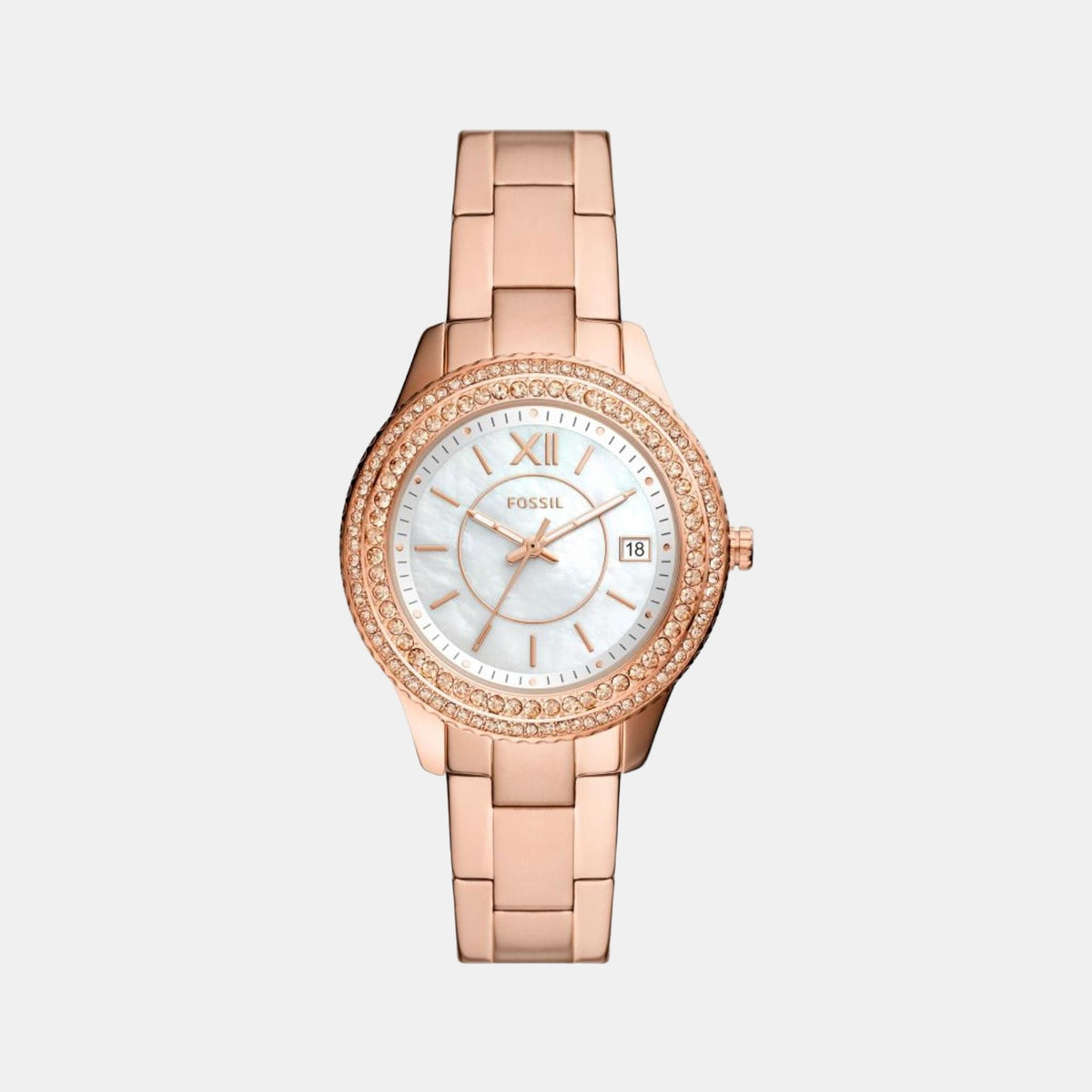 Fossil Round White Analog watch