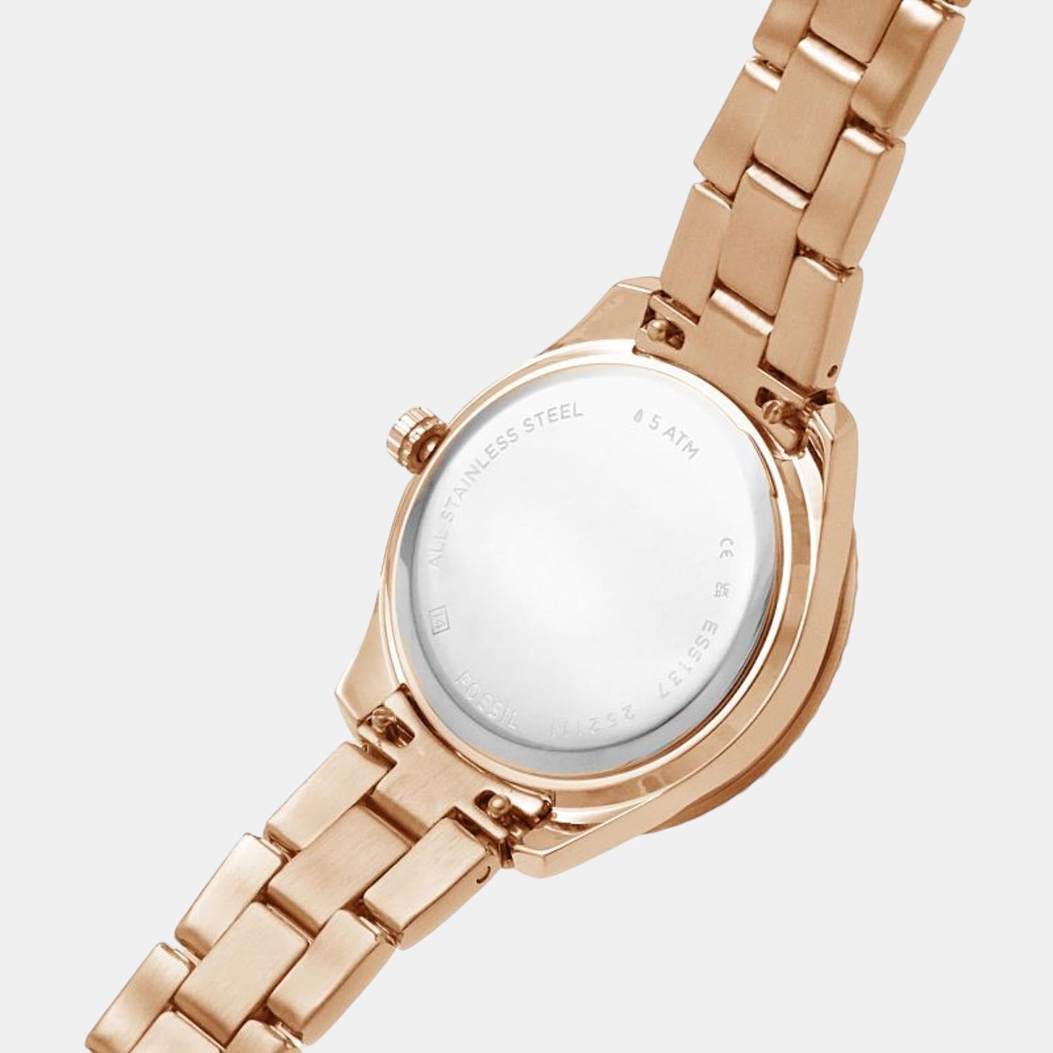 Fossil Female White Analog Stainless Steel Watch | Fossil – Just