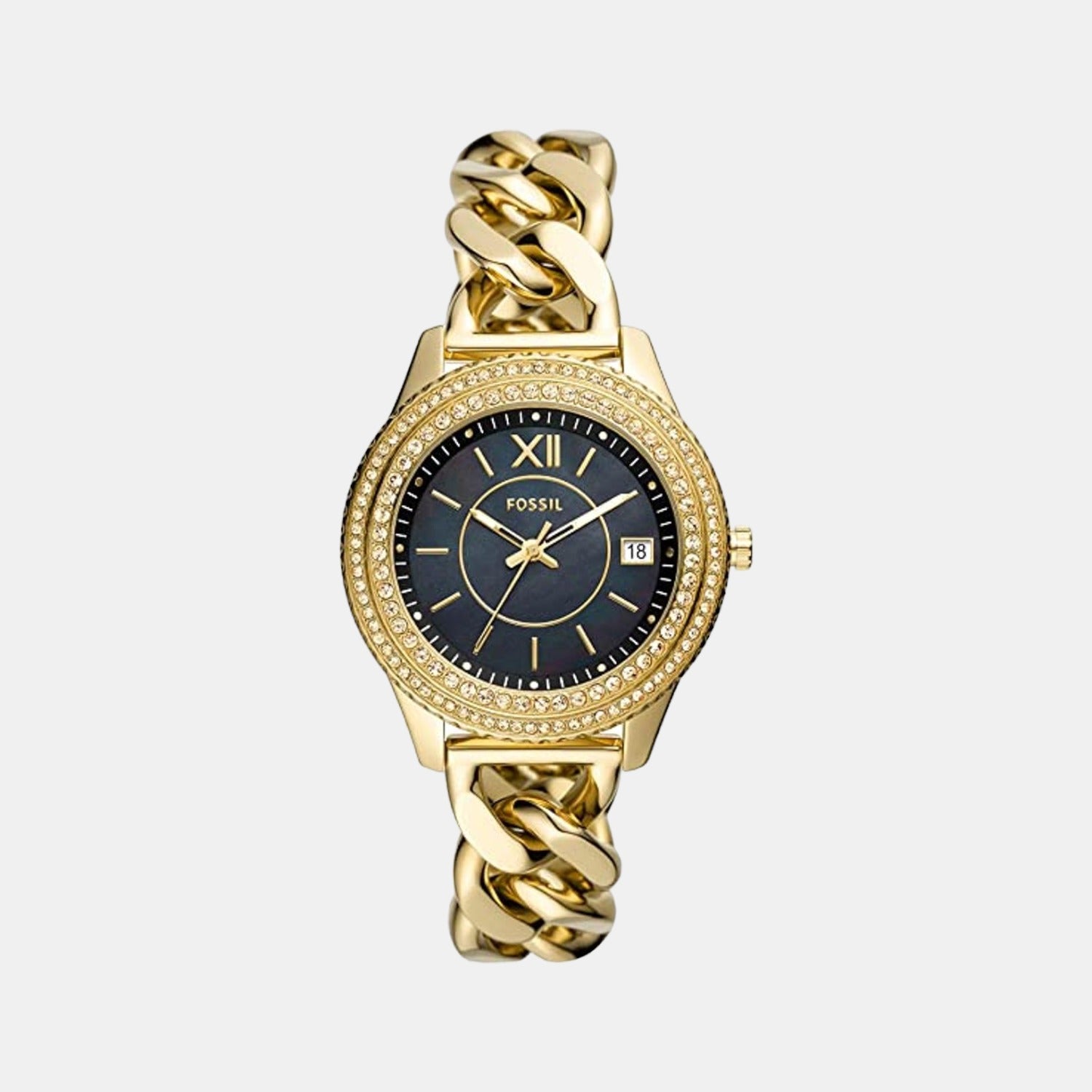 Fossil Round Two Tone Analog watch