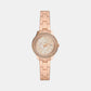 Female Rose Gold Analog Stainless Steel Watch ES5136
