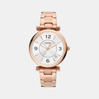 Fossil Round Silver Analog watch