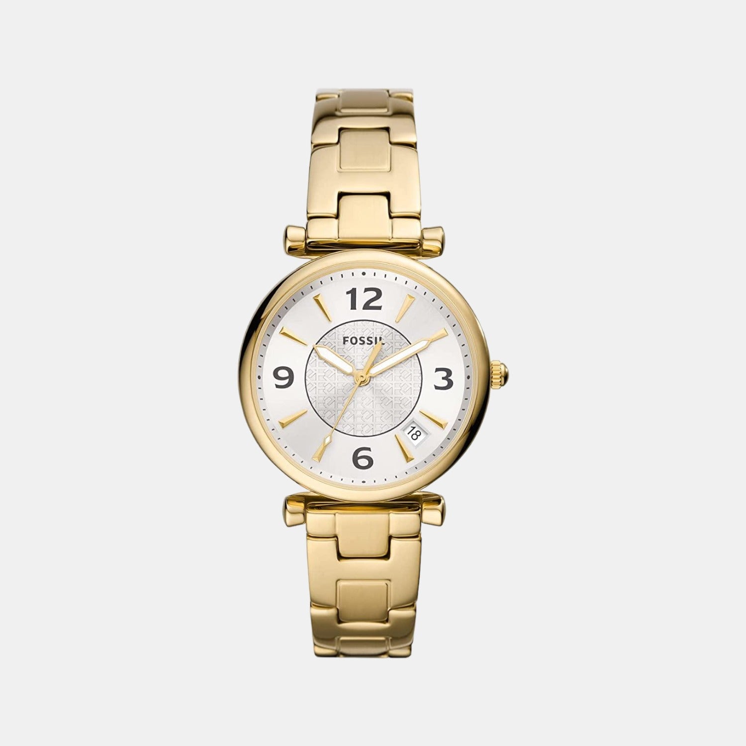 Fossil Round Silver Analog watch