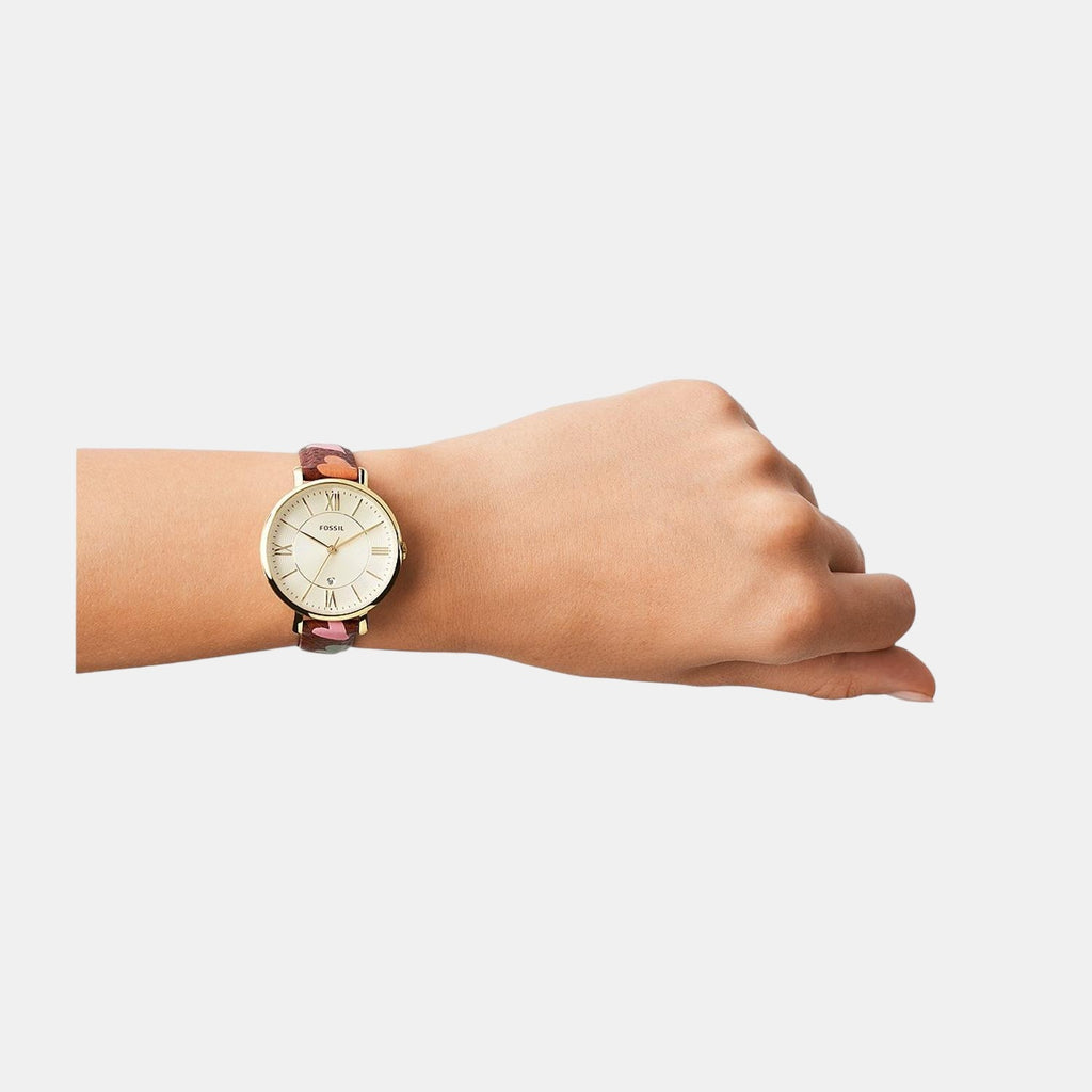 Fossil Leather Gold watch