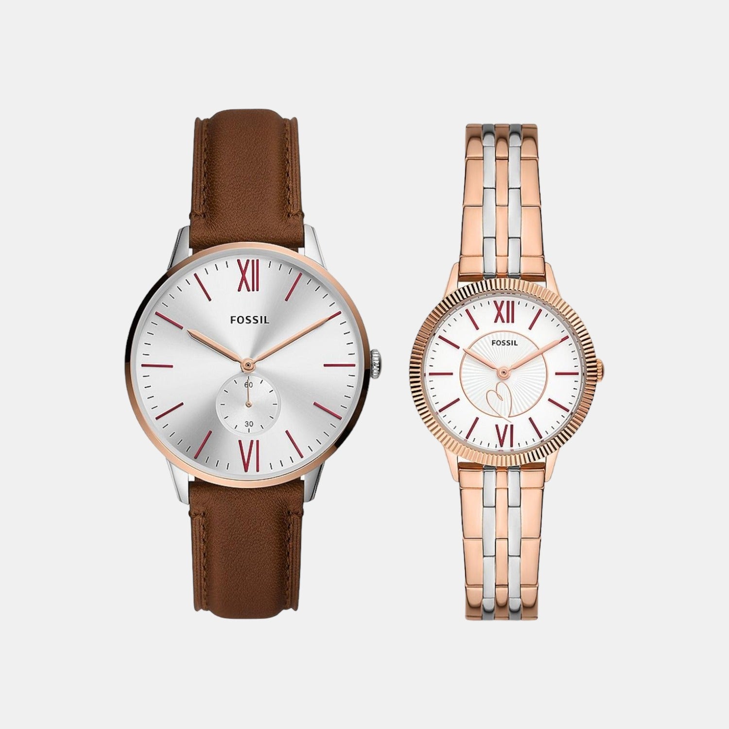 Fossil Round White Analog watch