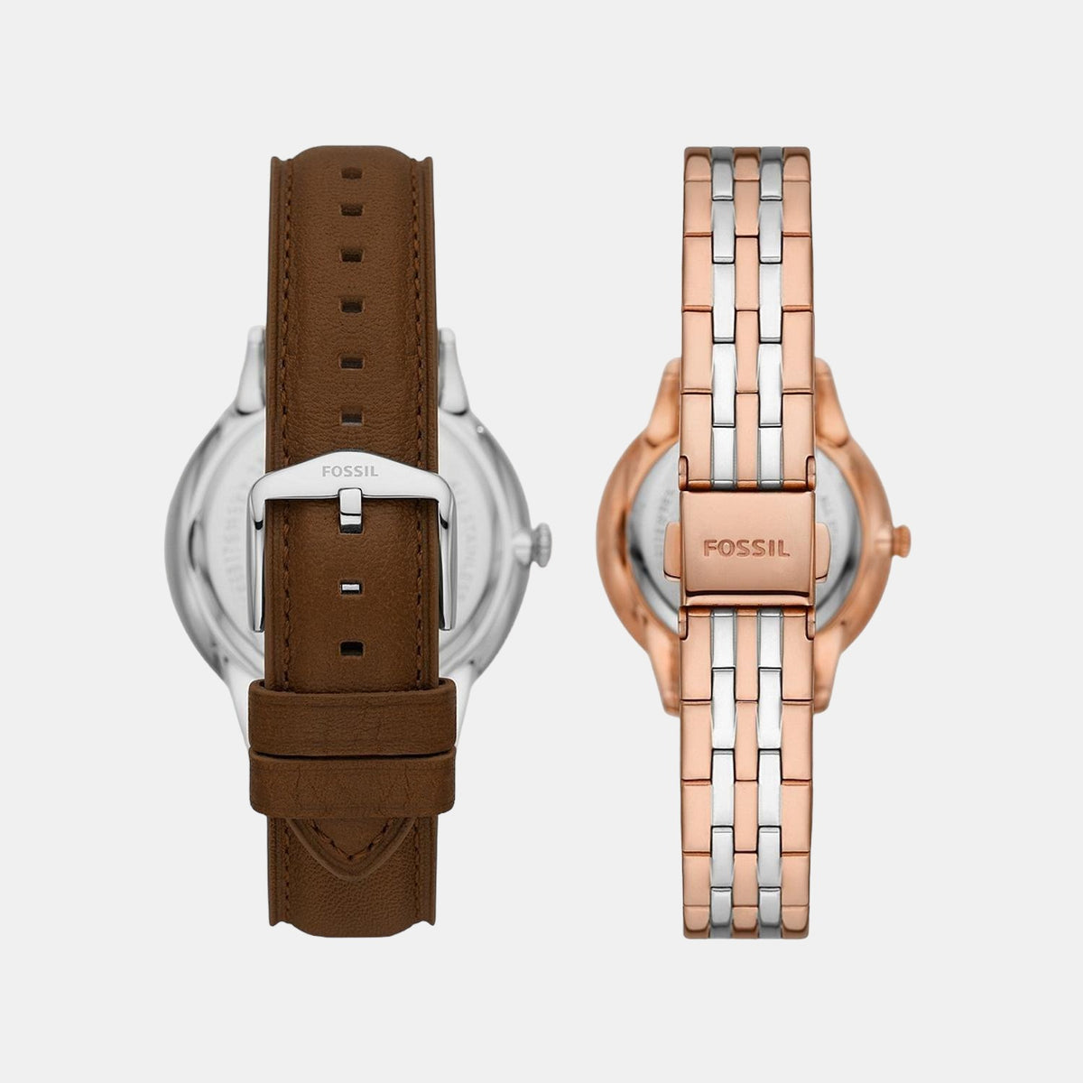 Fossil Couple Round White watch