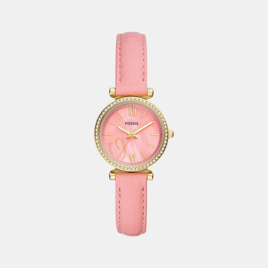Fossil Round Pink Analog watch