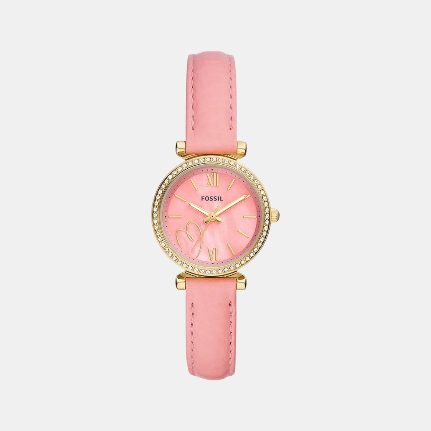 Fossil Round Pink Analog watch