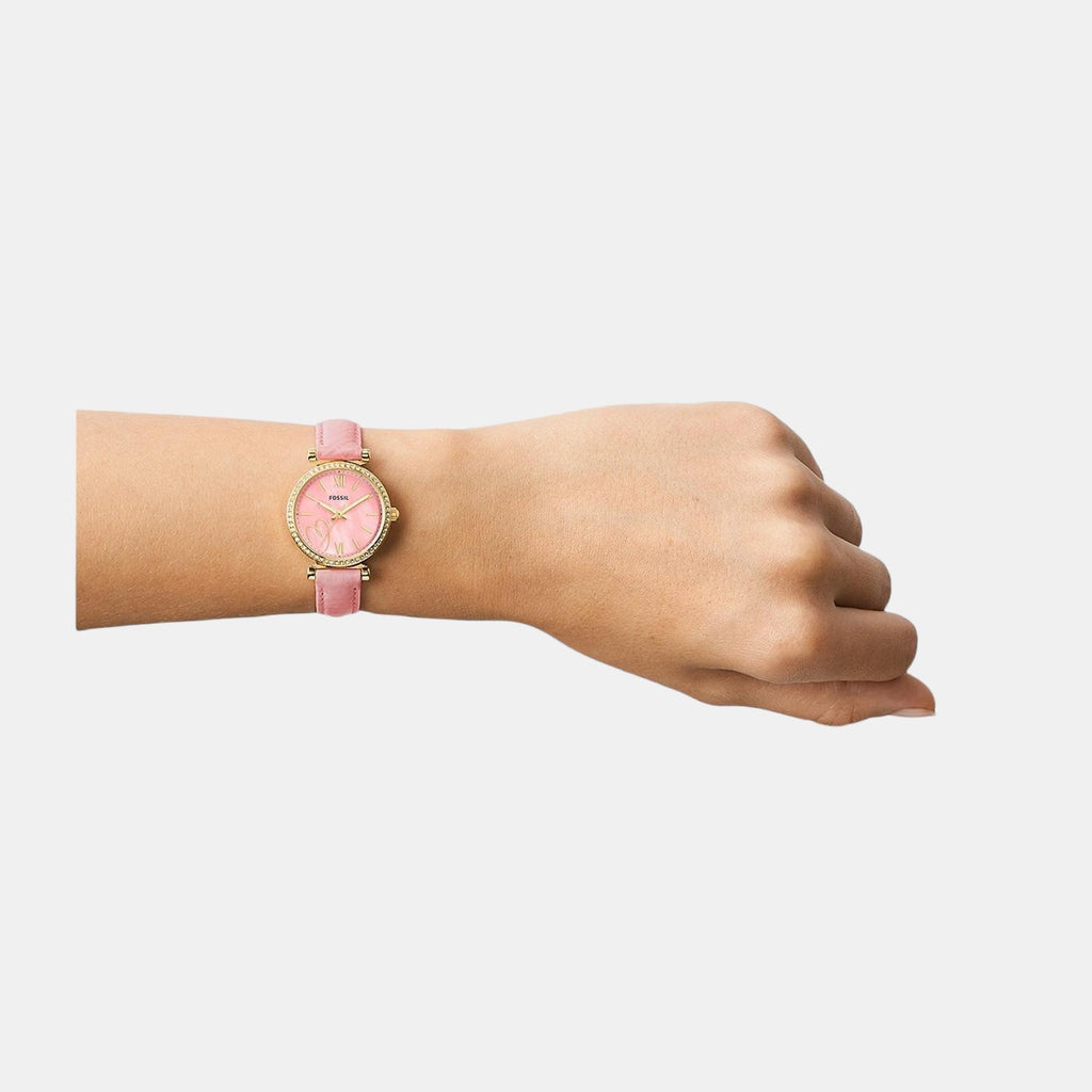 Fossil Leather Pink watch