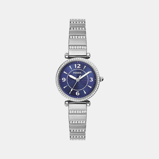 Female Blue Analog Stainless Steel Watch ES5190