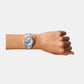 Female White Analog Stainless Steel Watch ES5191